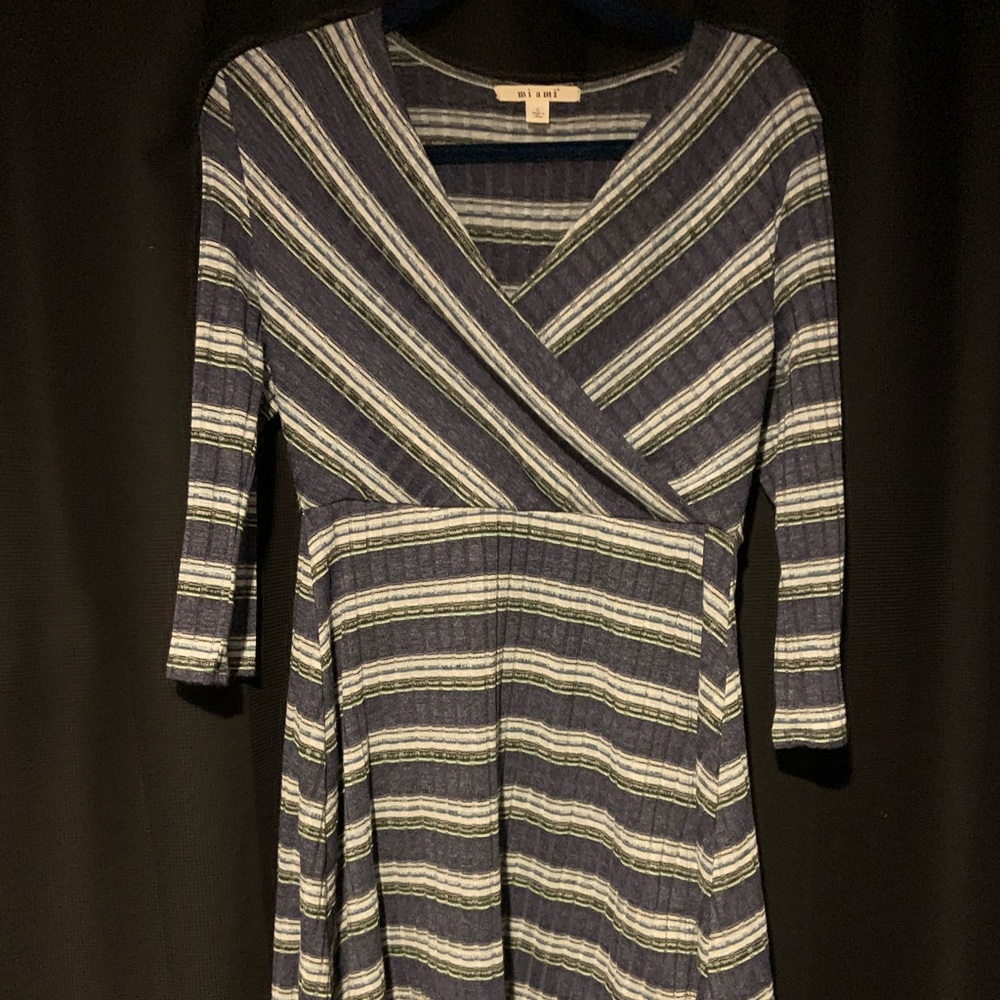 L Thin Sweater Dress Striped by Miami- Francesca’s